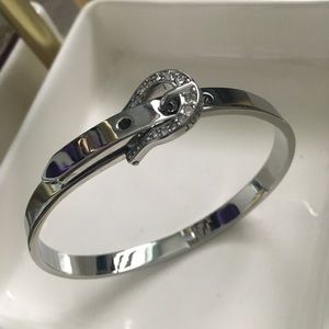 Juicy Couture Silver Collar Bangle
